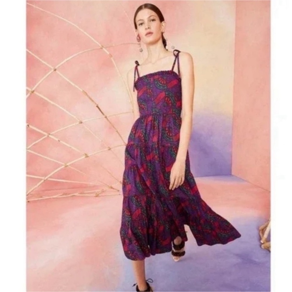 Ulla johnson Ellyn Midi Dress in Violet Sz 8